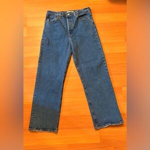 Ribcage Levis Straight Ankle Women’s Jeans Tag Size 31, Measures 32